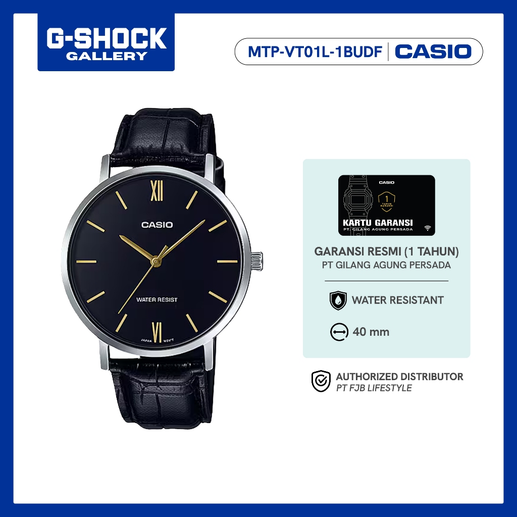 Casio Jam Tangan Pria MTP-VT01L-1BUDF