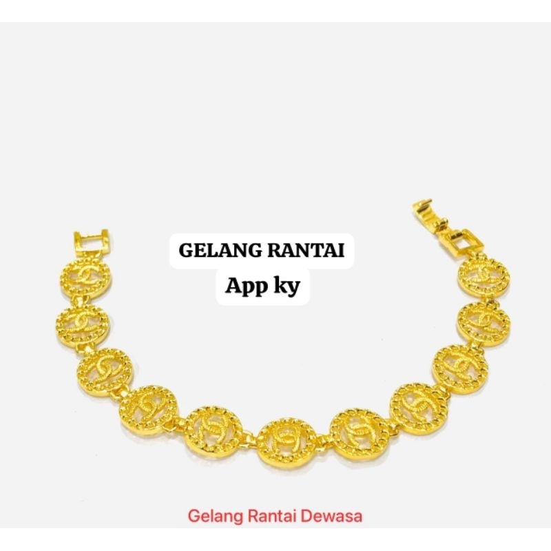 gelang rantai koin cc