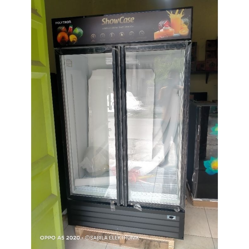 SHOWCASE POLYTRON 2 PINTU 1000 LITER SCN 1020