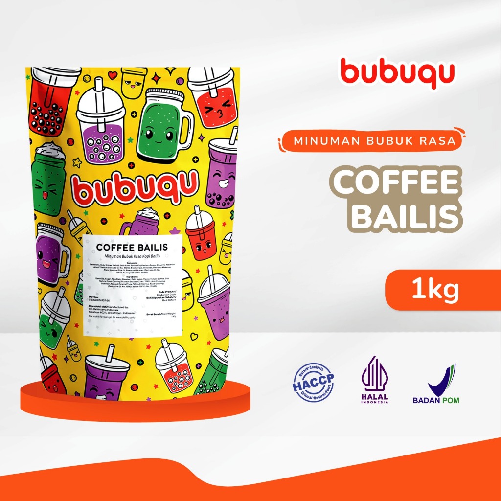 

Powder Drink Coffee Baileys Bubuqu 1 Kg - Bubuk Minuman Kopi Bailis