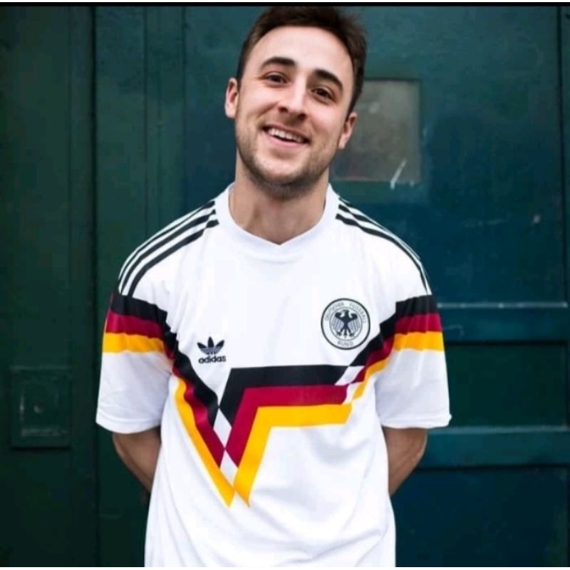 JERSEY BOLA JERMAN GERMANY HOME RETRO KLASIK 1990 GRADE ORI OFFICIAL