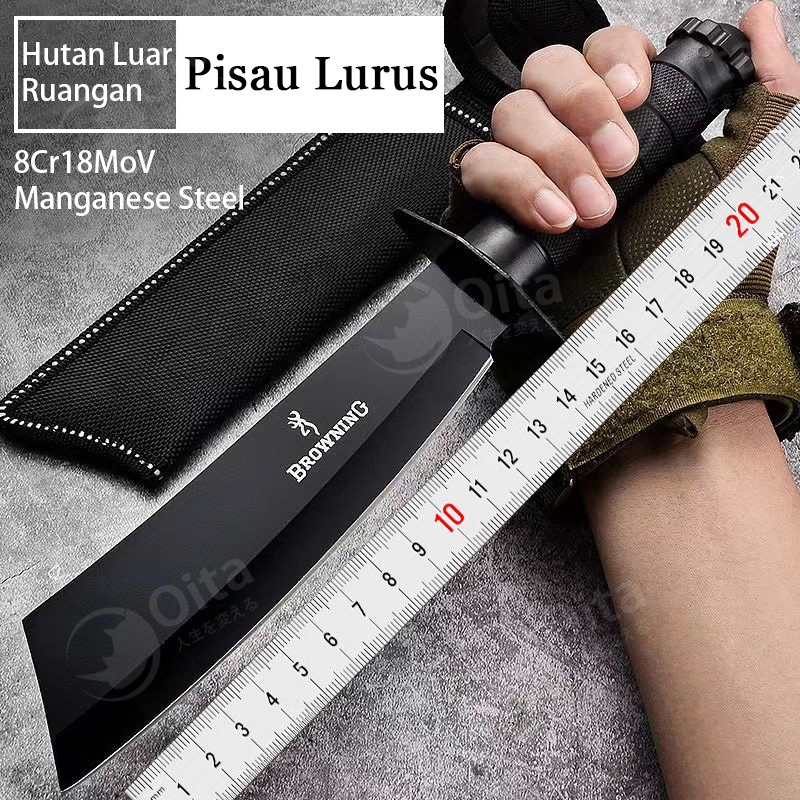 Oita Pisau Browning Pisau Gunung Pisau Rambo Pisau Hunting Pisau Camping Pisau Survival with Sarung