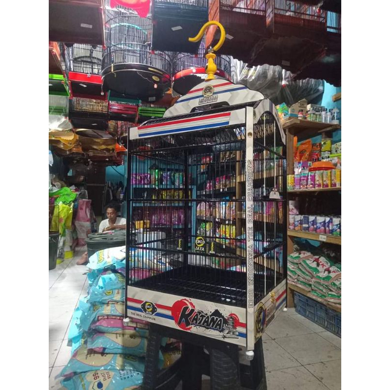 Sangkar Kandang Kotak Kipasan Ebod Jaya Decal No 2