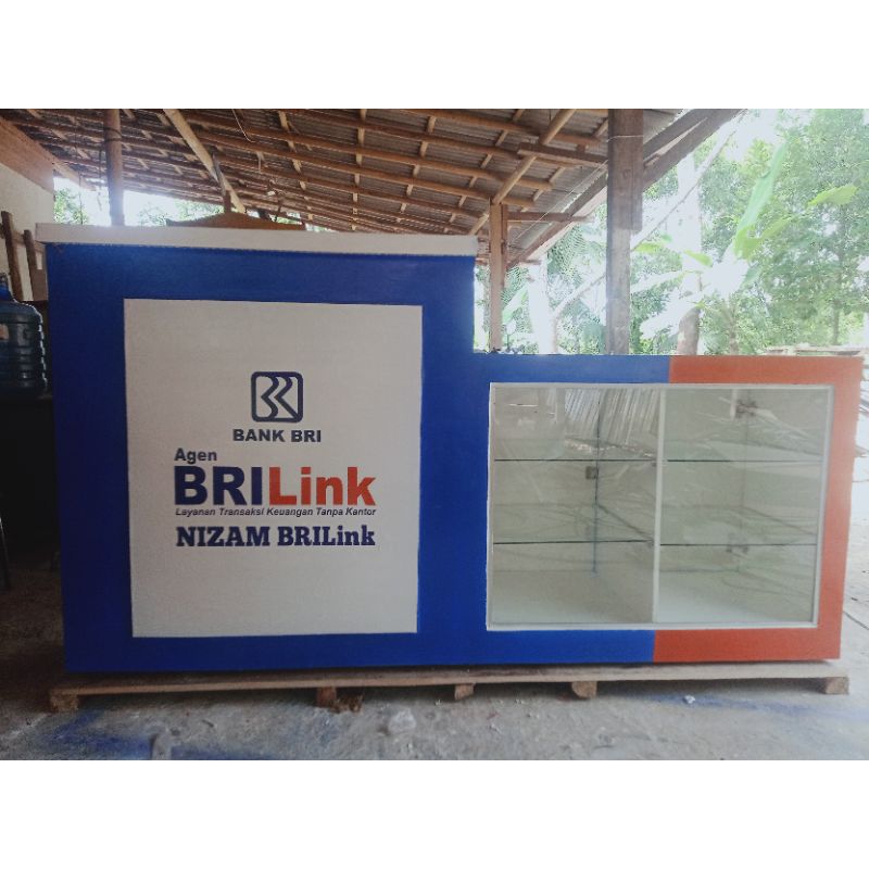 meja kasir etalase BRILINK