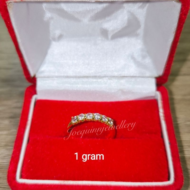 cincin listring 1 gram emas muda dewasa