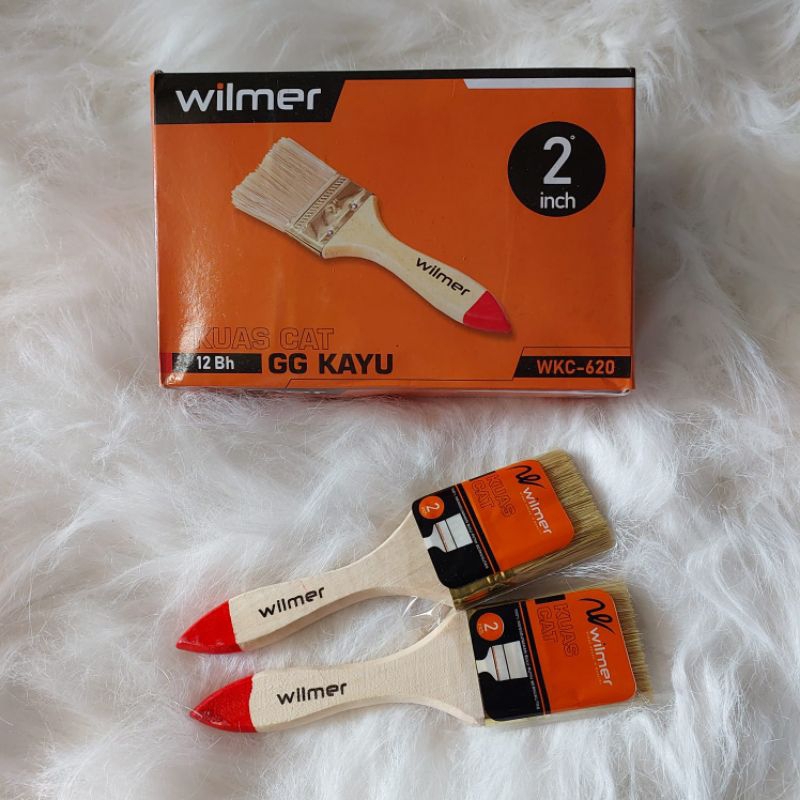 Kuas Cat gagang kayu merk Wilmer