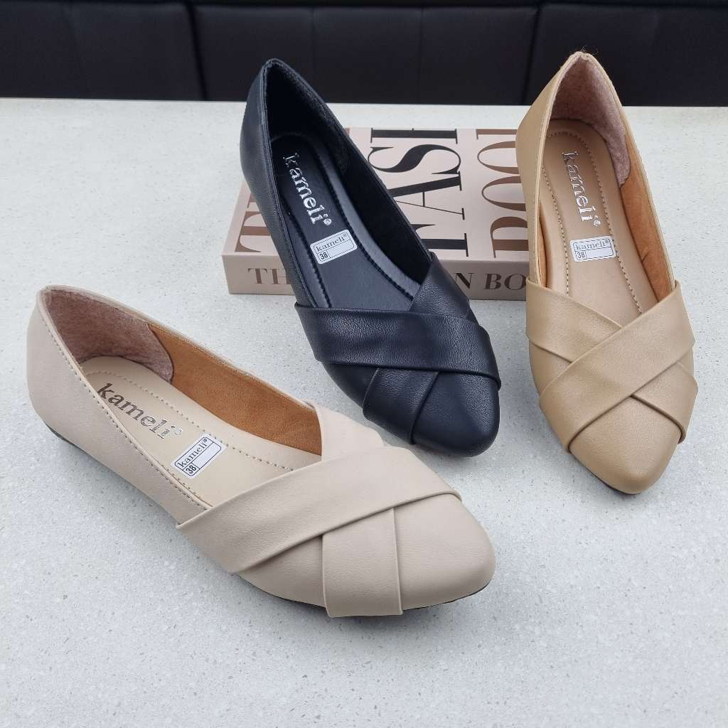 kameli - SLAVINA Sepatu Flatshoes Wanita