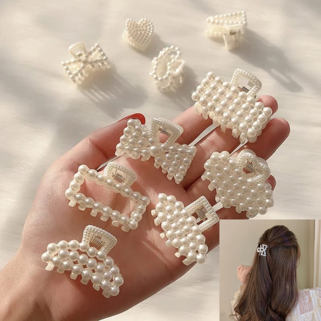 Jepit Rambut Klip Mutiara Kecil Jepitan Rambut Mutiara Fashion Korea