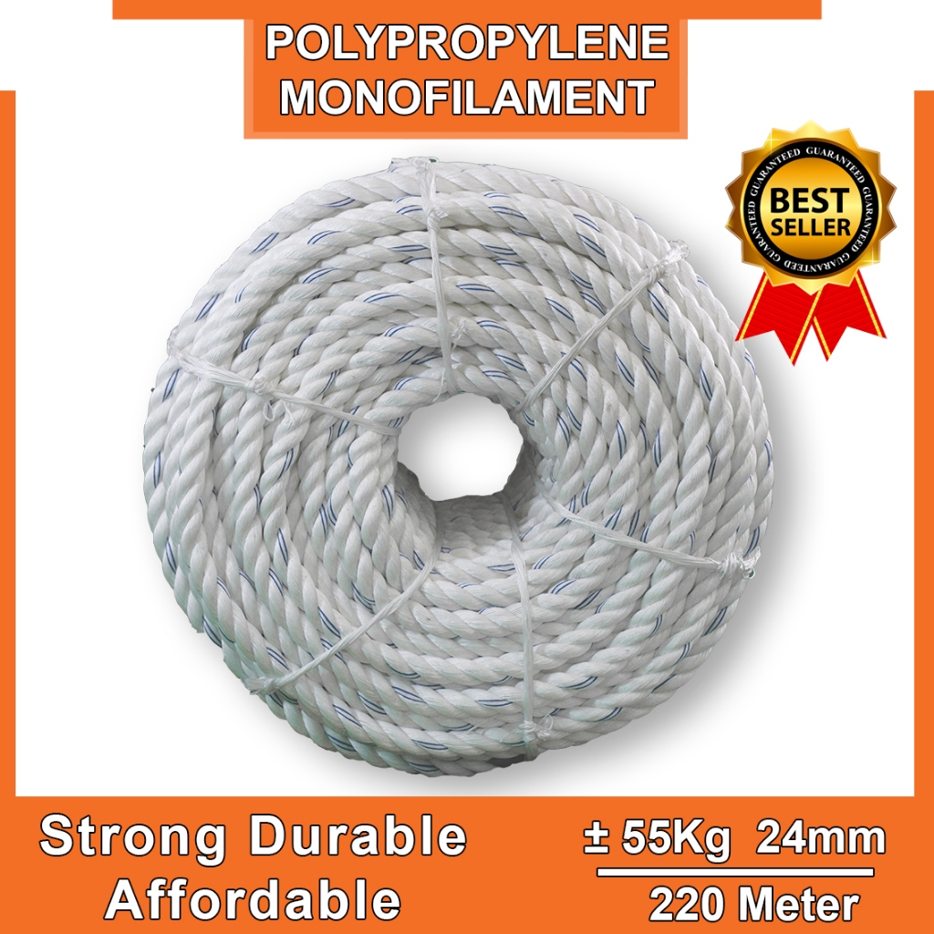 Tali Tambang PP Mono Rope 24mm - 1 Meter