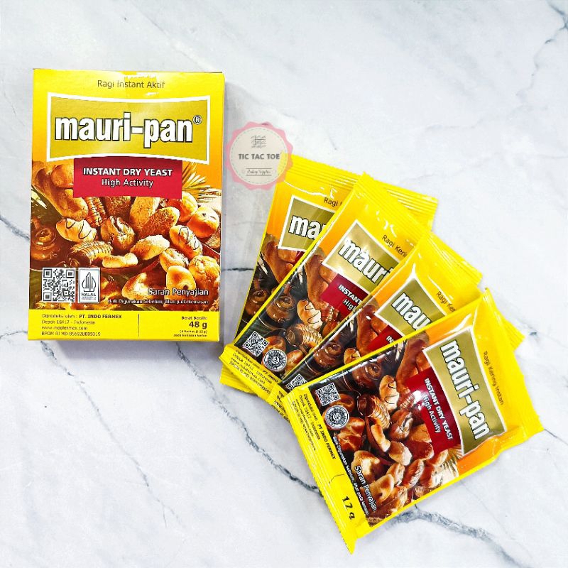 

MAURIPAN Ragi Instan Kering / Instant Dry Yeast sachet 4x12g