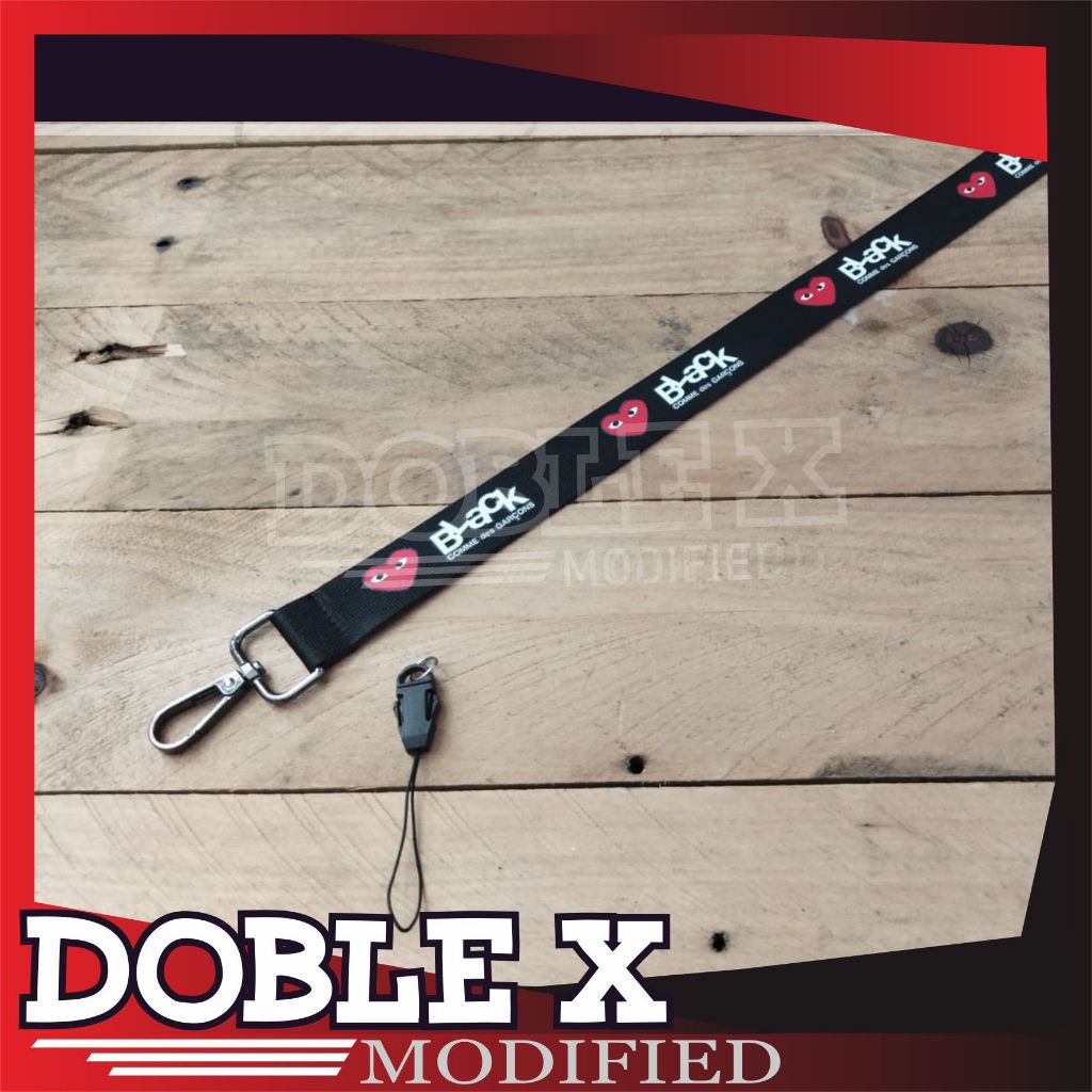 

LANYARD STRAP CUSTOM BLACK COMME