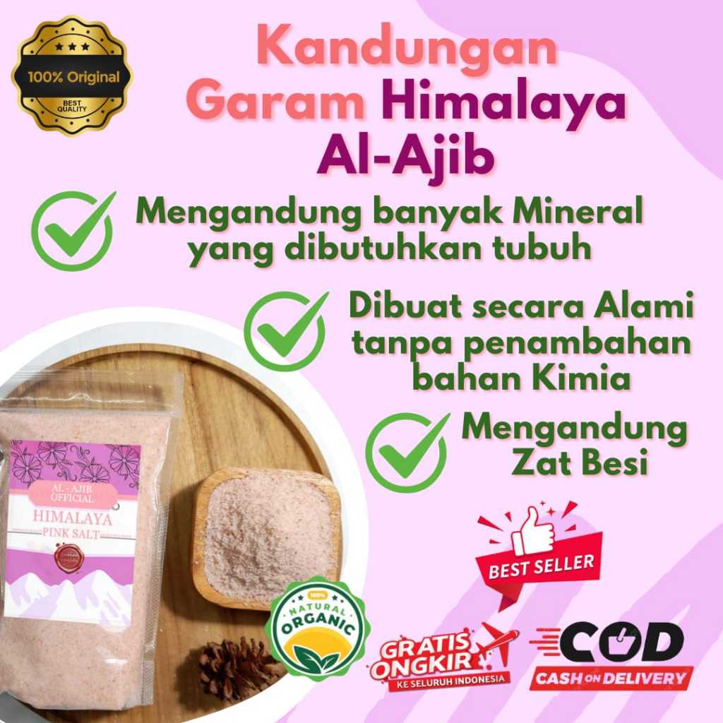 

GARAM HIMALAYA 500GR MENJAGA SISTEM PENCERNAAN