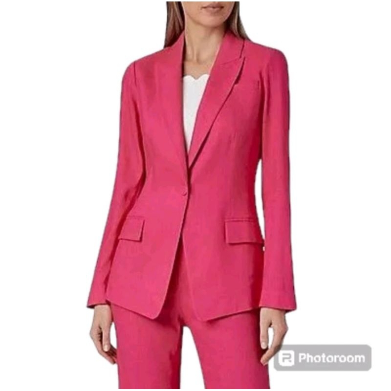 Jas Blazer Wanita fuschia / Atasan Jas kerja Seragaman kantor Wanita /Jas formal wanita Custom /blaz