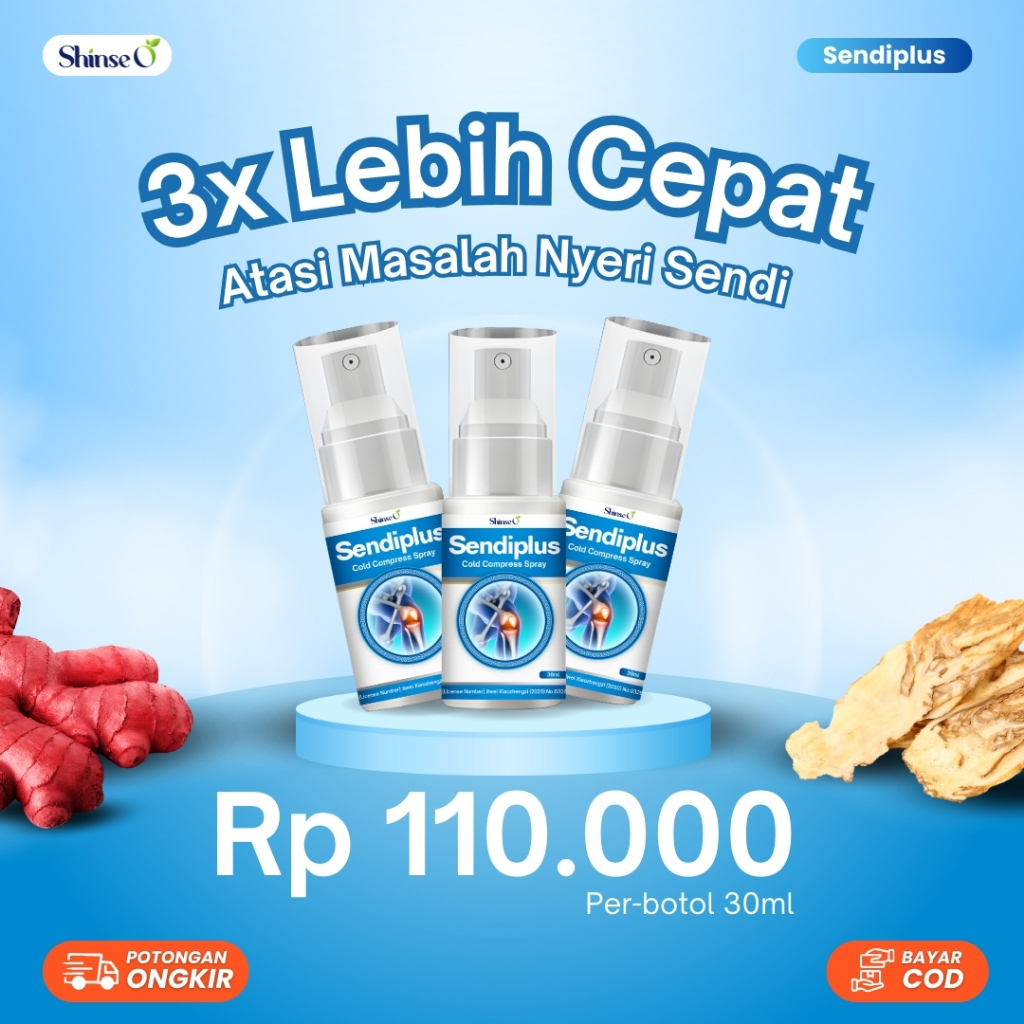 Sendiplus Spray Pereda Nyeri Sendi dan Nyeri Lutut Semprotan Pereda Nyeri Sendi dan Nyeri Lutut