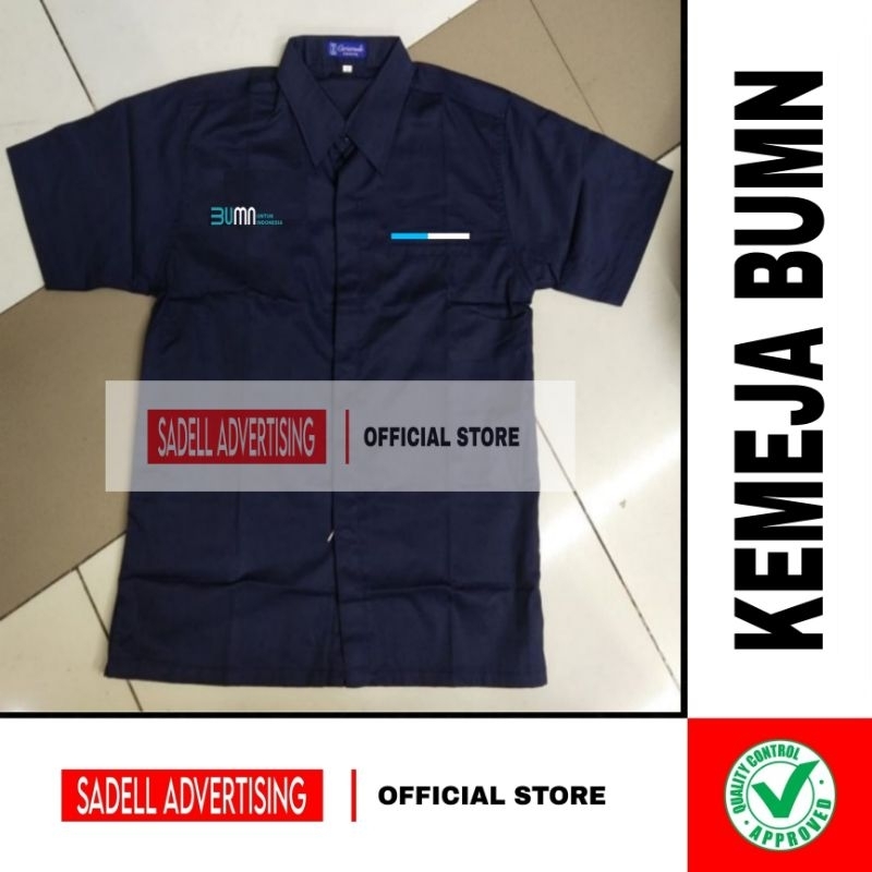 MURAH LEBAY Kemeja BUMN Untuk Indonesia Seragam BUMN Untuk Indonesia Baju BUMN Untuk Indonesia Putih
