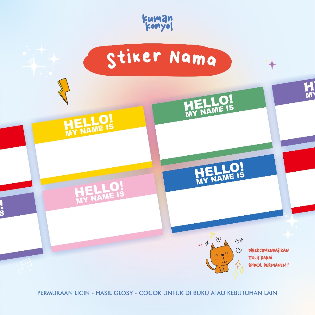 

STIKER NAMA ◼ STIKER BUKU PELAJARAN ◼ STIKER SEKOLAH ◼ LABEL NAMA BUKU SEKOLAH ◼ CUTE LABEL NAME