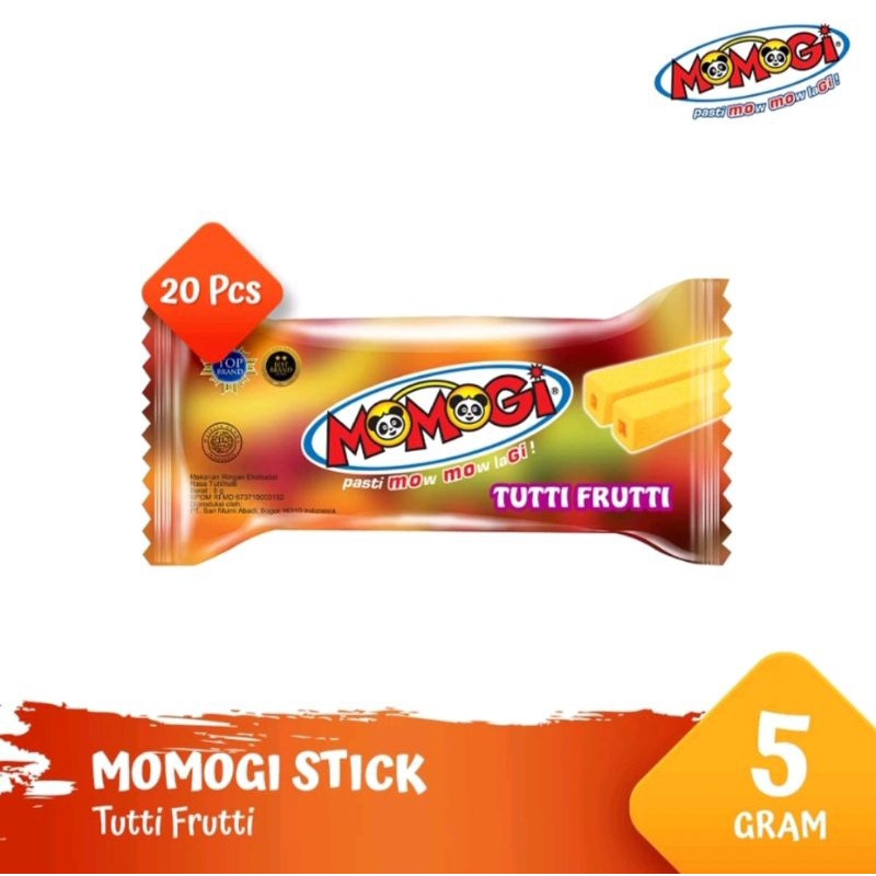 

Momogi Stick Rasa Tuti Fruty snack Long 1box isi 10pcs