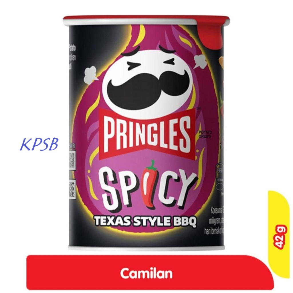 

Pringles Potato Crisps Snack Spicy Texas Style BBQ 42 Gram