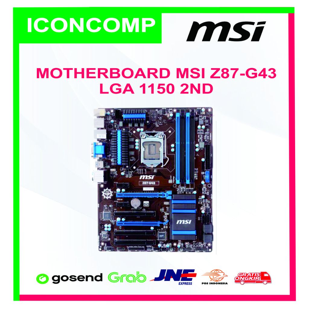 MOTHERBOARD MSI Z87-G43 LGA 1150 2ND