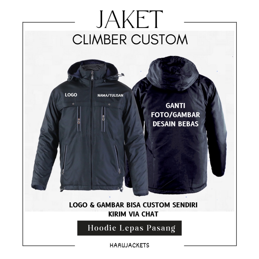 KODE H86U Custom Jaket Pria Terbaru  Jaket Traveller Tebal Windbreaker Costum  Jaket Touring  Jaket 