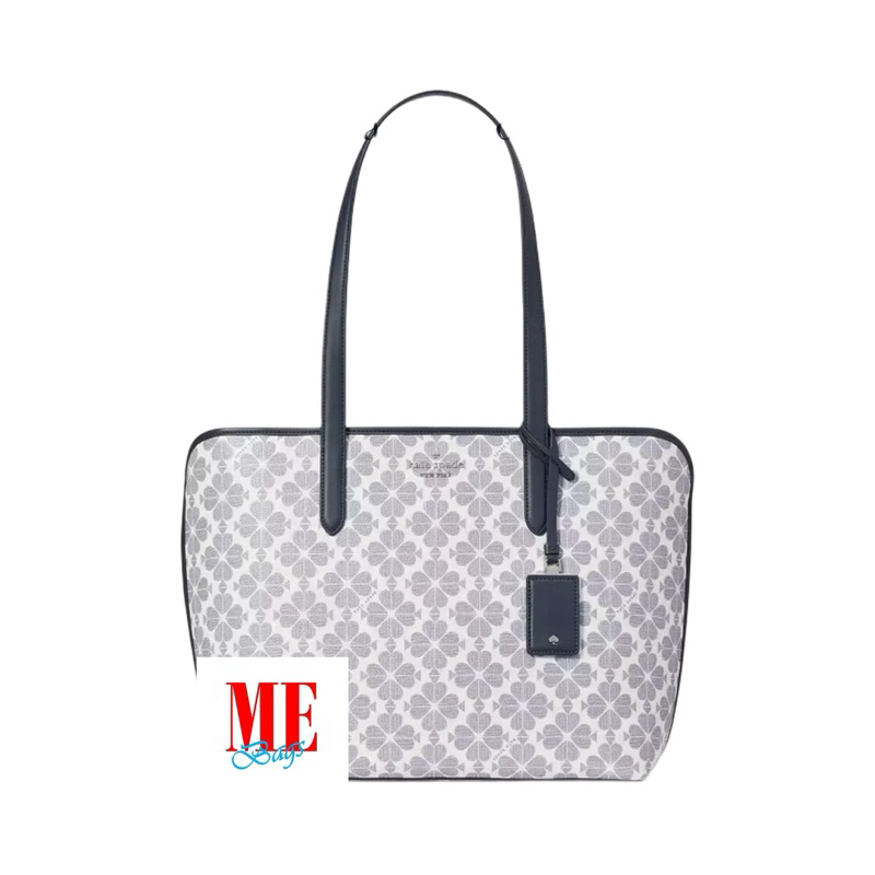 KATE SPADE Signature spade flower tote blue gray