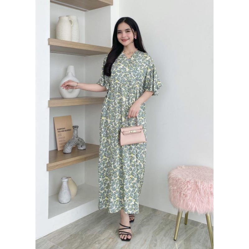 Baju Kareen Dress kimono panjang busui by hd.id original fashion terbaru kekinian
