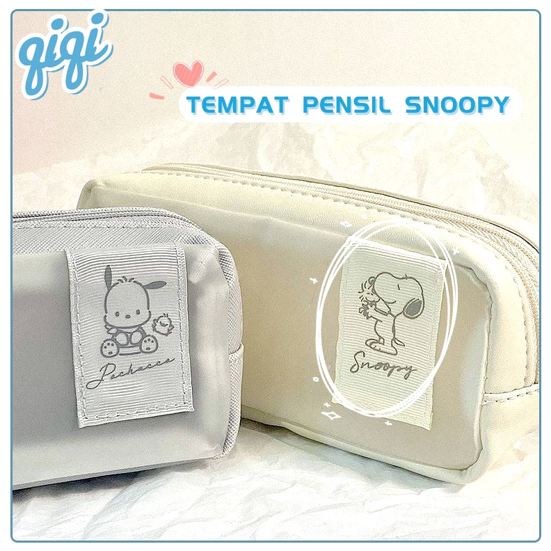 

KODE C87B pouch pensiltas pensilMuji Snoopy Cute Large Capacity Pencil Casepensil pouchcute pencil case Qiqi Treasure
