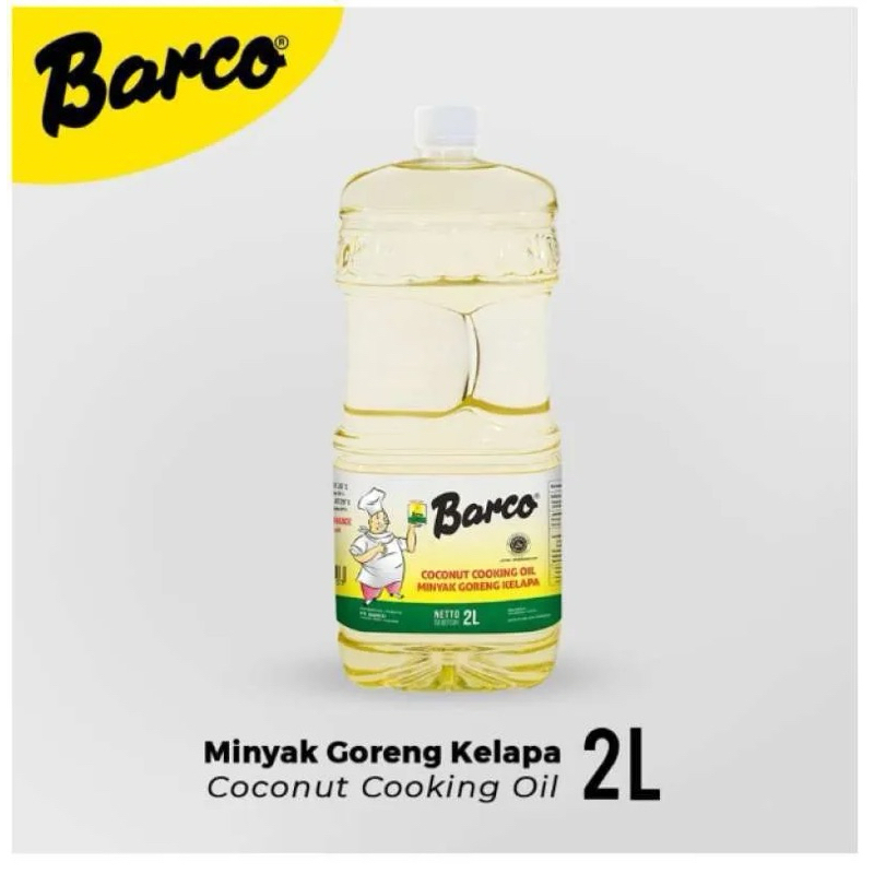 

Barco minyak kelapa botol 2 liter 2l coconut cooking oil cco