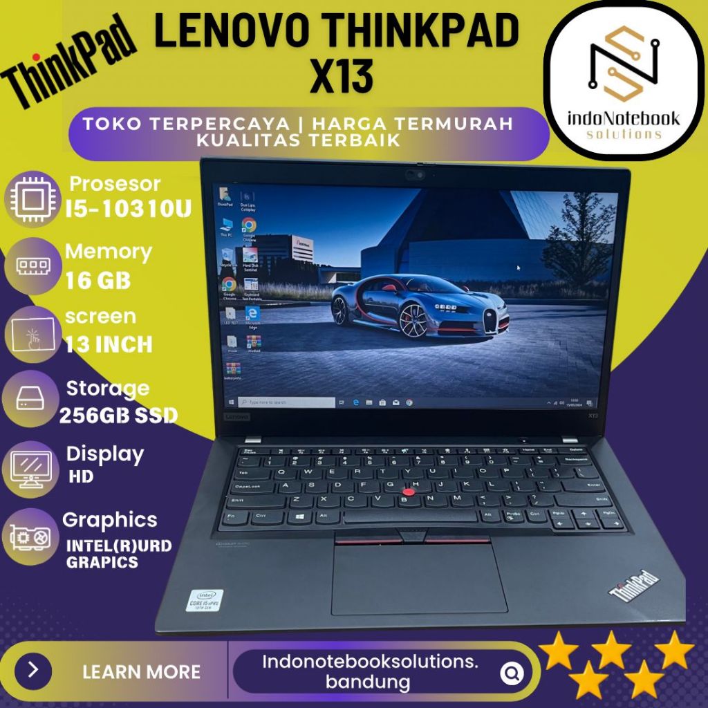 LENOVO THINKPAD X13 i5-10310U/ RYZEN 3PRO 4450U SECOND KUALITAS TERBAIK