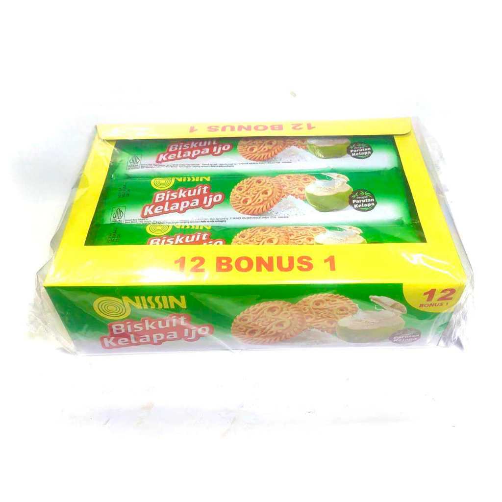 

Nissin Kelapa Ijo Biskuit 40g 1 Box Isi 13 Pcs