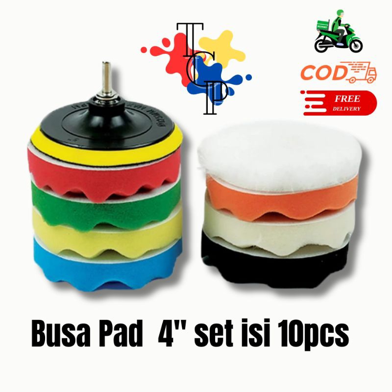 Busa Poles 4 inch Set 10pcs Sponge Wool Polishing 4 inch
