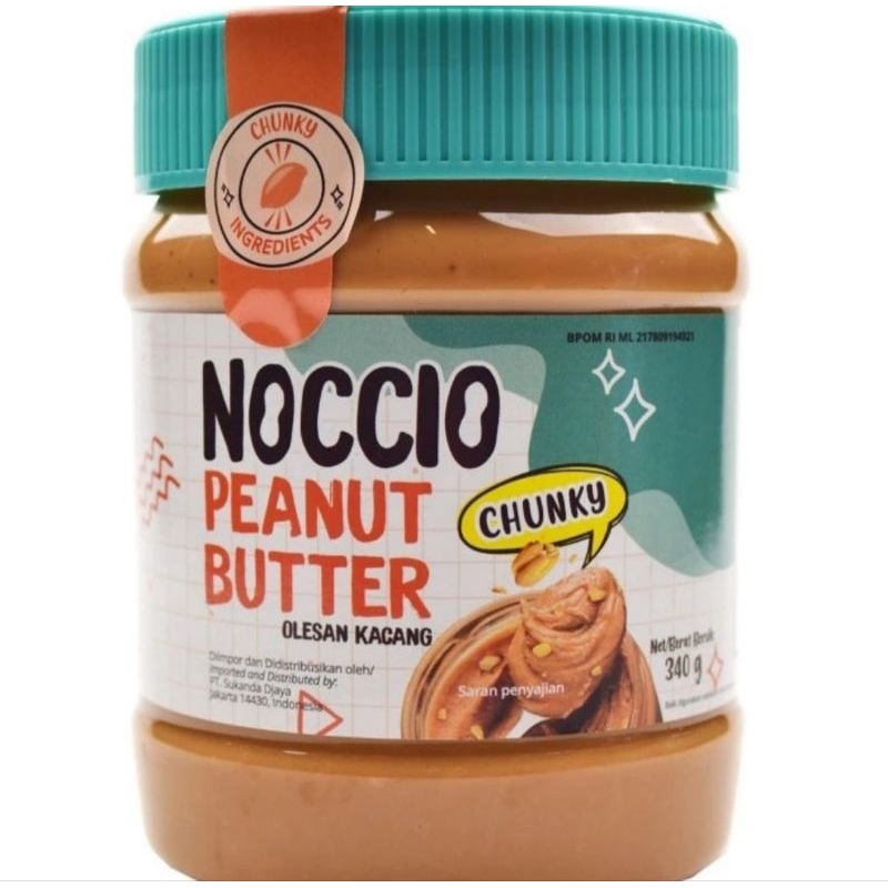 

NOCCIO PEANUT BUTTER SELAI KACANG 500/340gr. FREE PACKING BUBBLE DUS