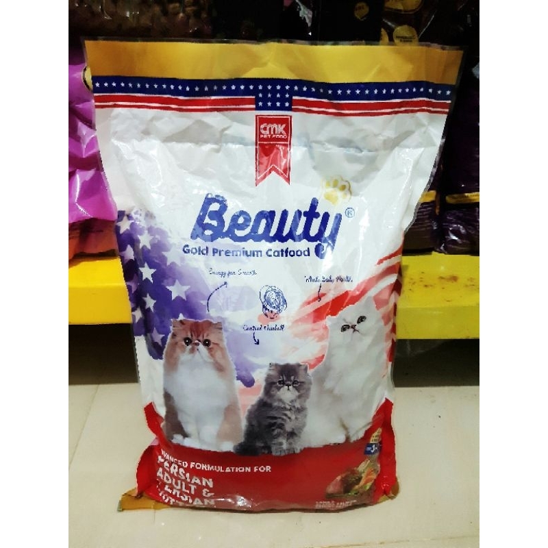BEAUTY PERSIAN GOLD 750GM ||MAKANAN KUCING BEAUTY GOLD