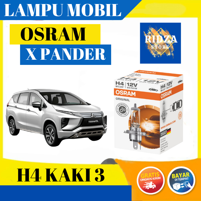 LAMPU DEPAN MOBIL XPANDER ORIGINAL OSRAM H4