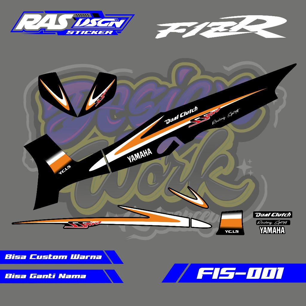 Striping Stiker SS Two Fiz R / Striping Fiz R SS Two / Striping SS Two / Stiker Striping Motor Fiz R