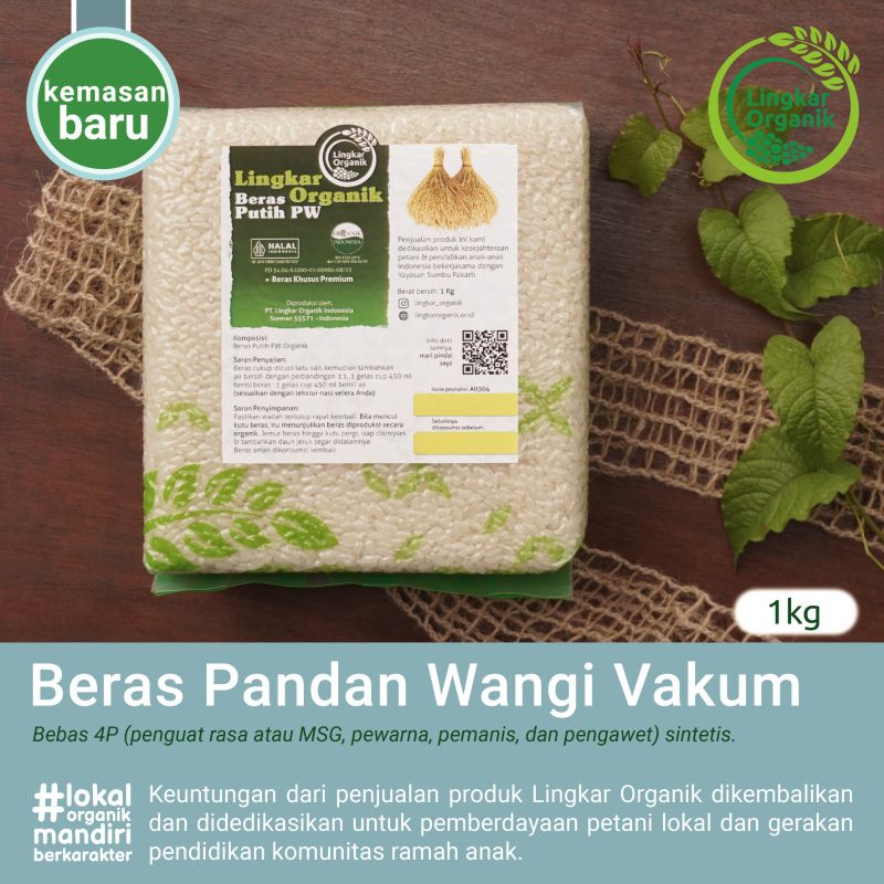 

BERAS ORGANIK PANDAN WANGI - Lingkar organik 1kg