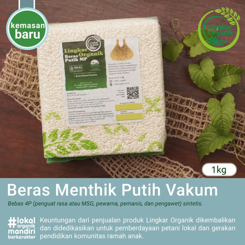 

BERAS ORGANIK MENTHIK PUTIH - Lingkar organik 1kg