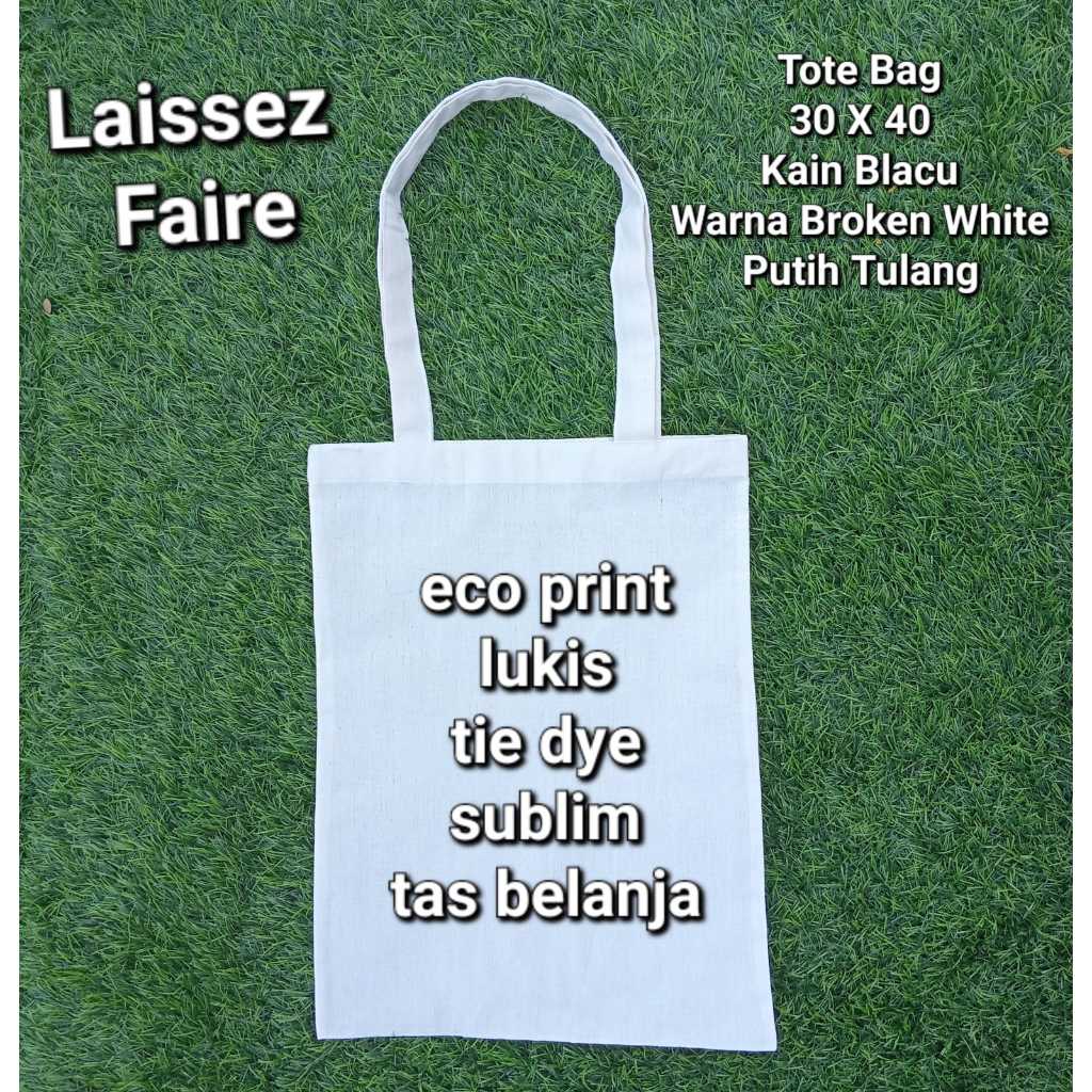 TOTE BAG | TAS TOTE BAG BLACU | POLOS | BLACU | ECOPRINT | 30x40