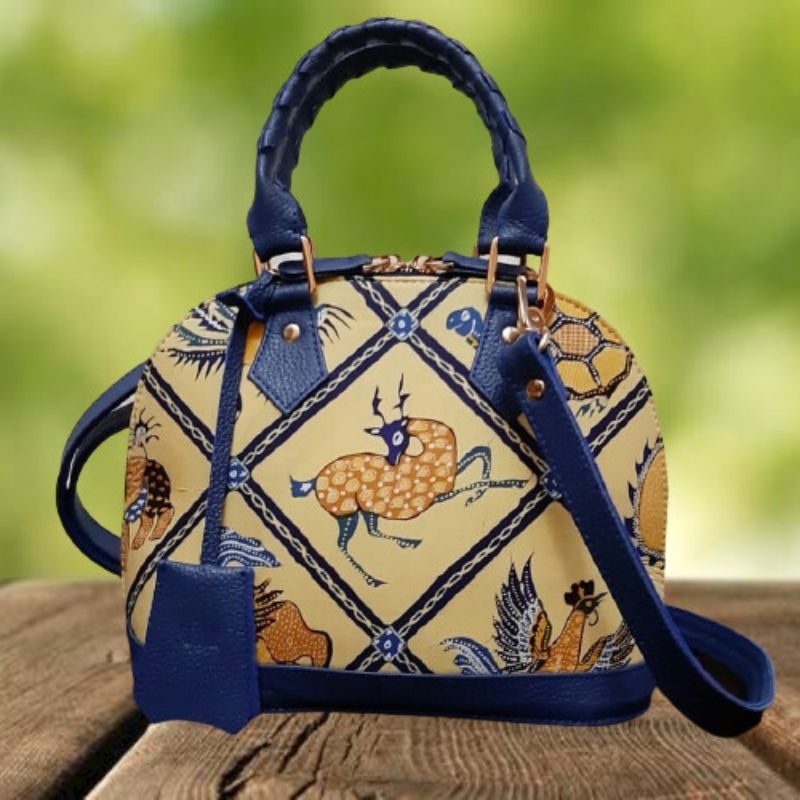 Tas Batik Tulis Kombinasi Kulit/tas wanita/handbag/tas wanita handbag/tas kulit wanita/tas batik