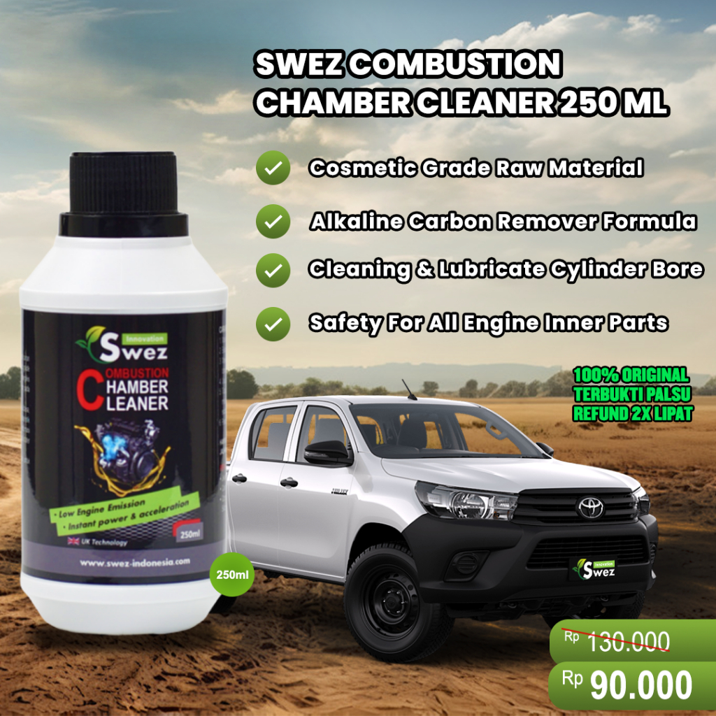 Carbon Cleaner Mobil Berkualitas - Swez Combustion Chamber Cleaner 250 ML - Cairan Gurah Mesin Mobil