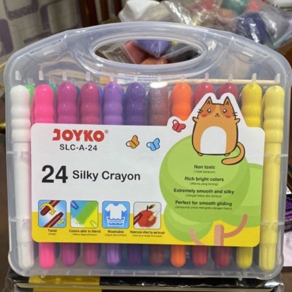 

Crayon Halus Silky Crayon Joyko 24 warna SLCA24 1 set ART I4Y9