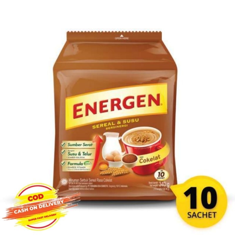 

Energen Cokelat ( 34gram / 10pcs )