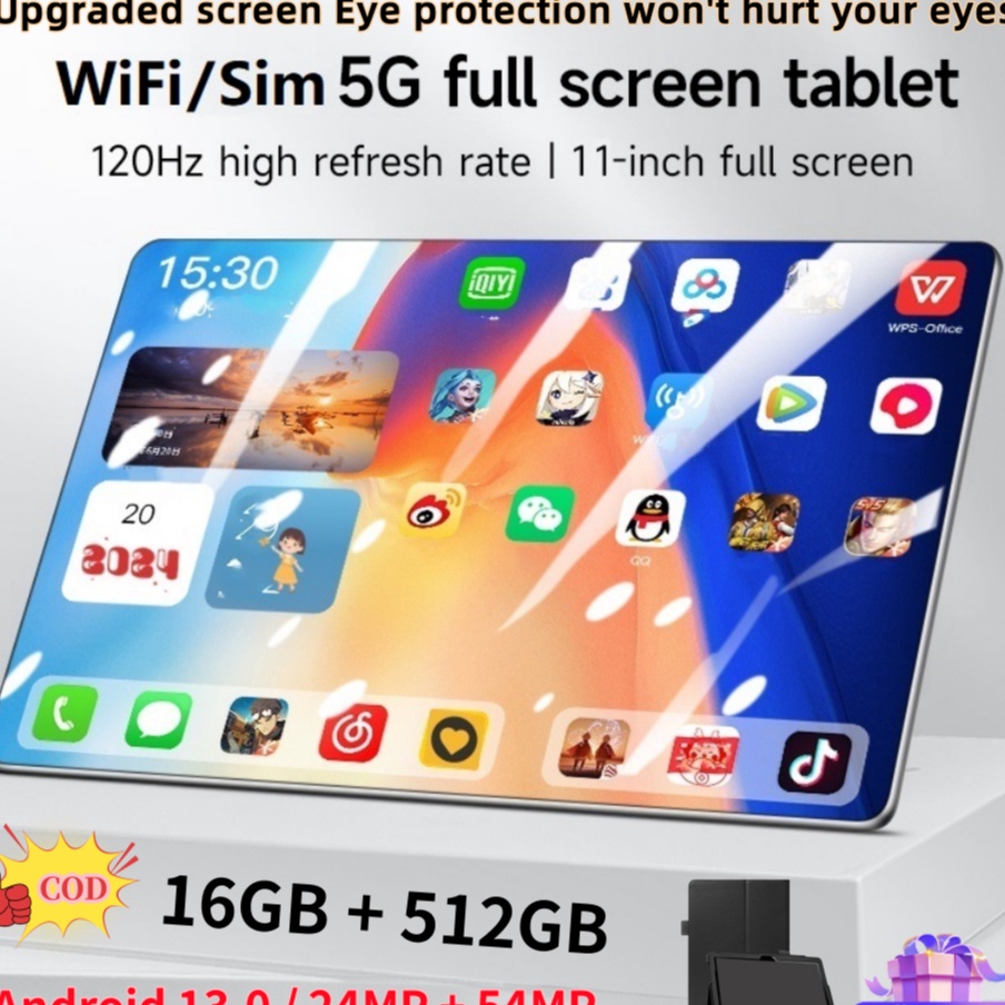Lagi murah Bisa CODPad Tablet PC Asli Tab Baru Pro14 Layar Full Screen Layar Besar Wifi 5G Dual SIM 