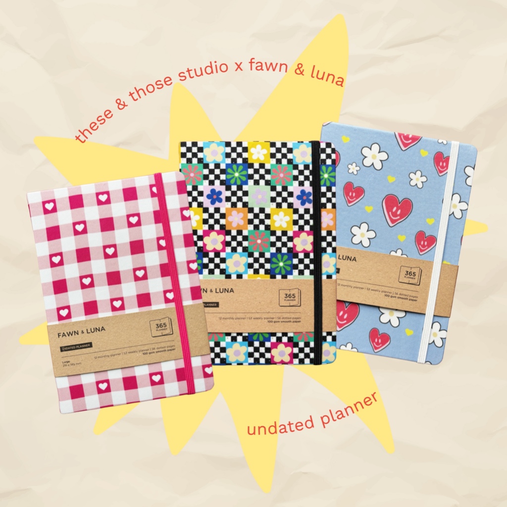 

THESETHOSE x fawn & luna - Undated Planner - planner agenda