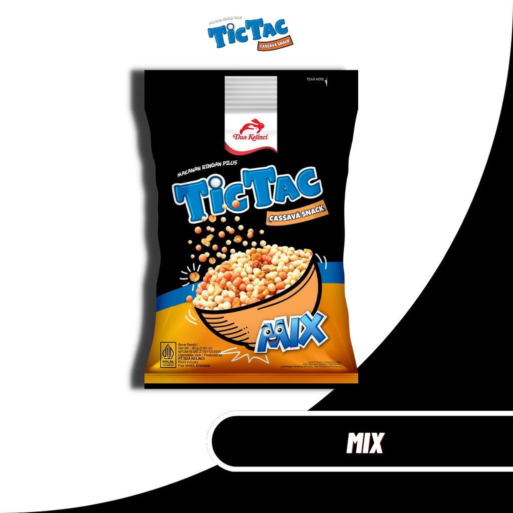 

Dua Kelinci Tic Tac Snack Pilus Mix 14 g