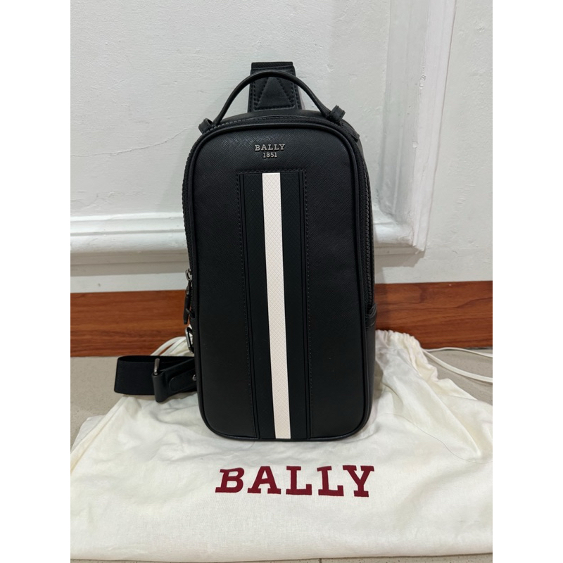 Bally Maliko White Black Cross Body Bag