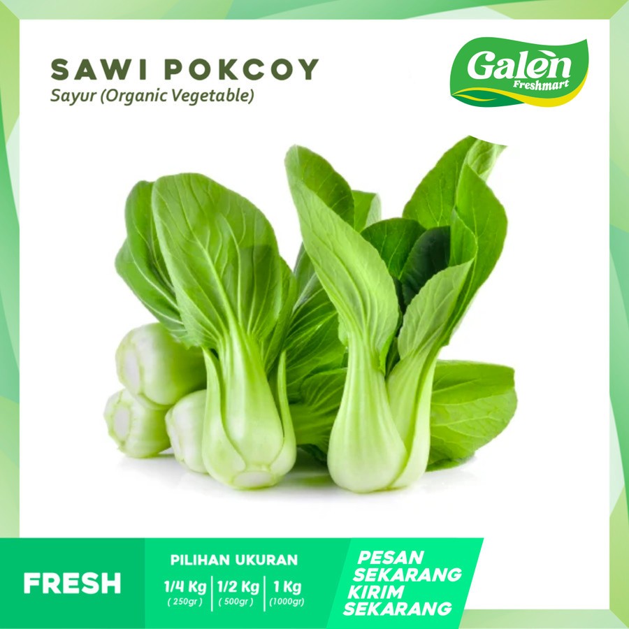 

Sawi Pokcoy Segar ( 200gr | 500gr | 1kg )