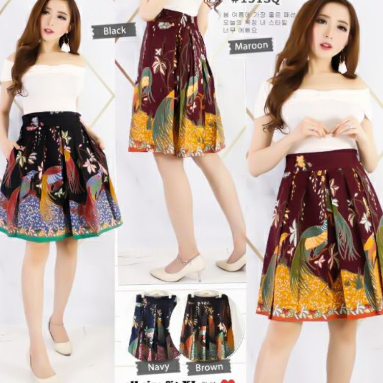 Discount Rok Batik Pendek  Rok Batik Wanita  Rok Pendek Batik Bahan Katun