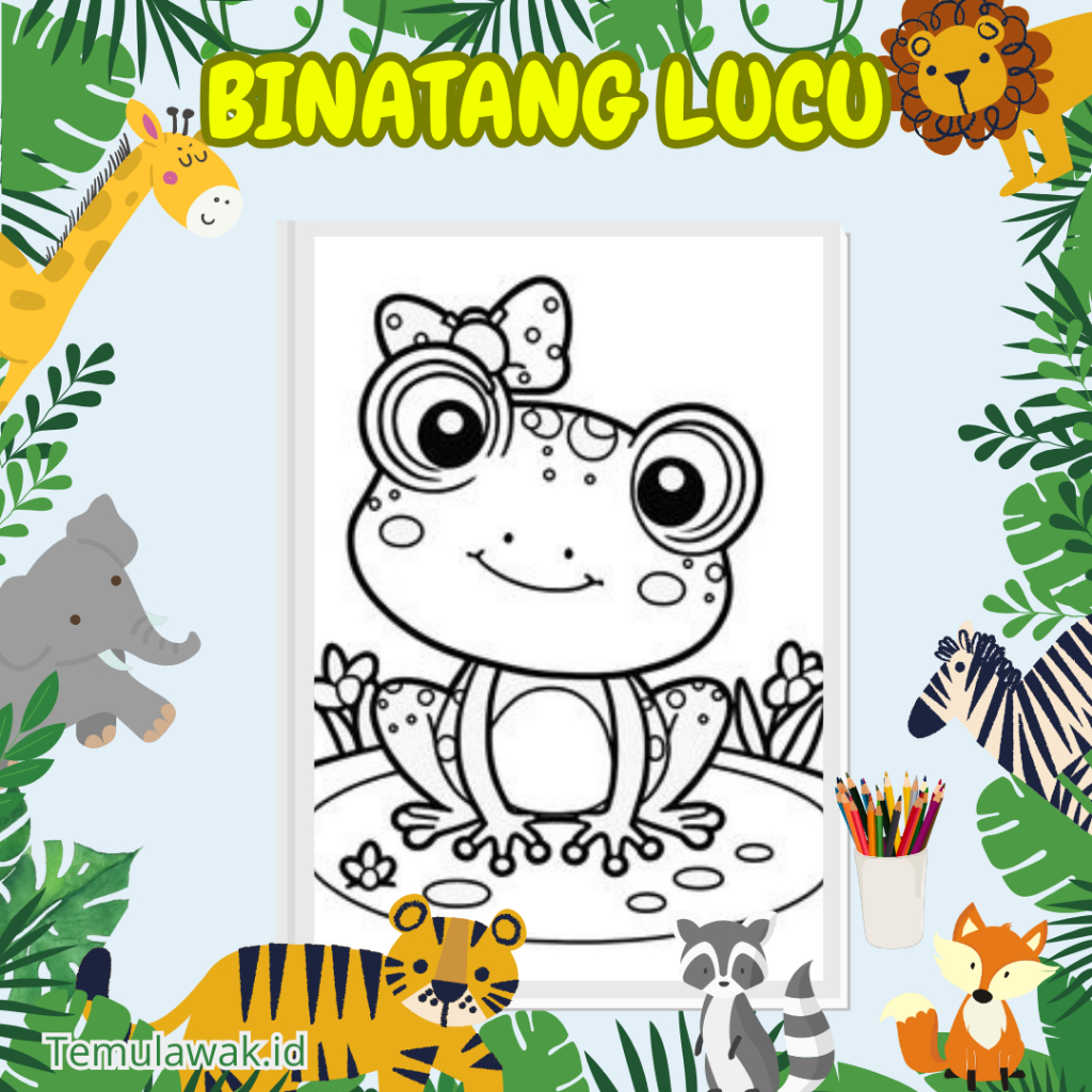 

Kertas Sketsa Gambar Lukis Drawing Sketch Mewarnai Coloring Binatang Lucu Part 8 Anak Kecil TK Paud