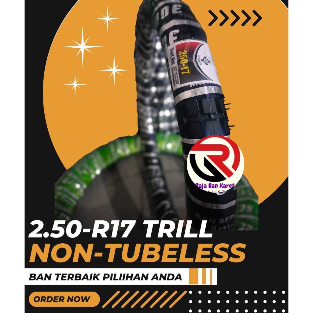 PROMO MURAH!! Ban Luar Semi Trail Tahu ukuran 250-17 untuk motor supra, shogun, vega